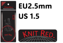 Chiaogoo Knit Red 2.5 mm