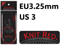 Chiaogoo Knit Red 3.25 mm