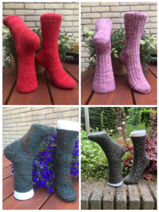 Summer Knit-A-Long Sokpatronen pakket, 4 sokken